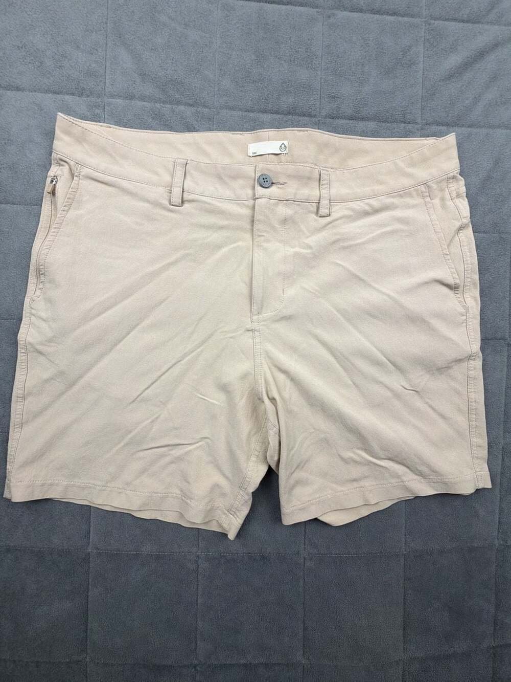 Tasc Performance Men's Khaki Flat Front Performance Shorts
